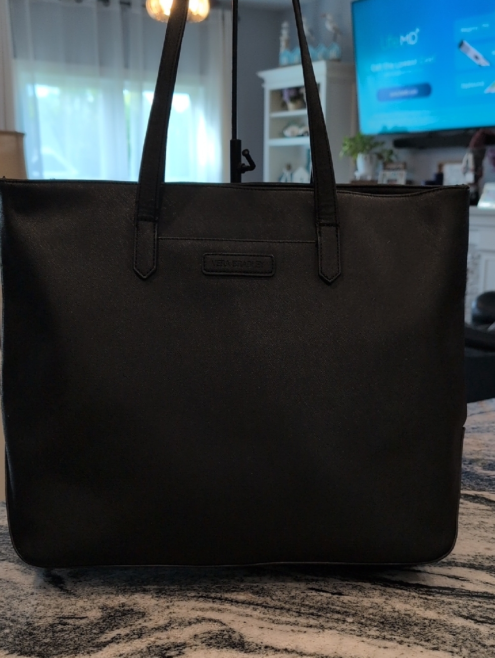 Vera Bradley Black Structured Tote